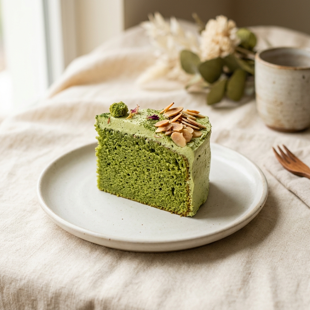 Bánh Matcha Trà Xanh Hạnh Nhân
